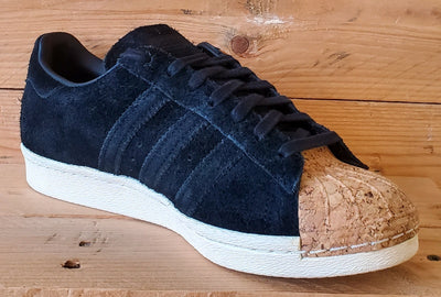 Adidas Superstar 80s Cork Low Suede Trainers UK6/US7.5/EU39 BY2963 Black