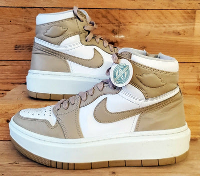 Nike Air Jordan 1 Elevate Mid Leather Trainers UK5/US7.5/EU38.5 Vachetta Tan