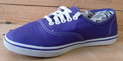 Vans Off The Wall Low Canvas Trainers T375  Purple/White UK4.5/US7/EU37