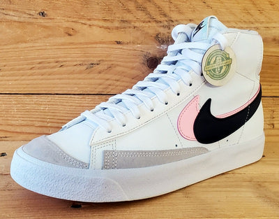 Nike Blazer 77 Mid Leather Trainers UK6/US6.5Y/EU39 DD1847-101 White/Pink