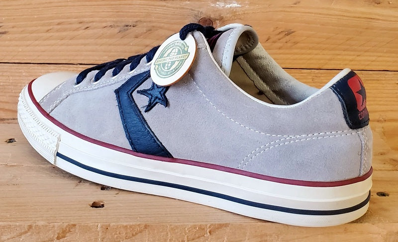 Converse All Star Low Suede Trainers UK8/US8/EU41.5 118771 Grey/Navy/White