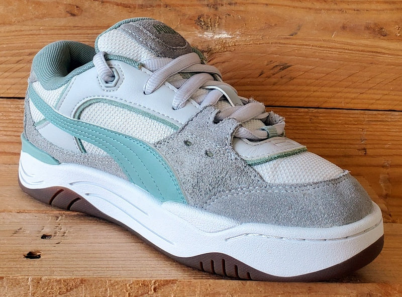 Puma 180 Low Textile/Suede Trainers UK5.5/US6.5/E38.5 389267-04 Grey/White/Green