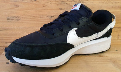 Nike Waffle Debut Low Textile/Suede Trainers UK10/US11/EU45 DH9522-001 Black