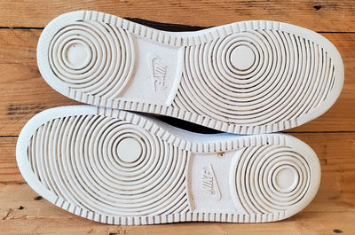 Nike Court Vision Low Leather Trainers UK5/US7.5/EU38.5 CD5434-002 Black/White