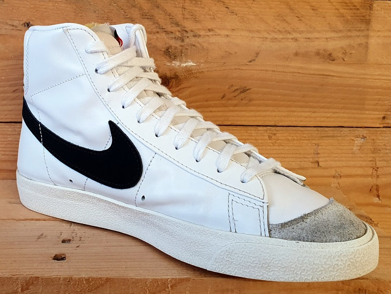 Nike Blazer Mid 77 Leather Trainers UK7/US9.5/EU41 CZ1055-100 White/Black