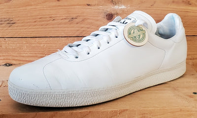 Adidas Gazelle Low Leather Trainers UK10/US10.5/Eu44.5 018113 Triple White
