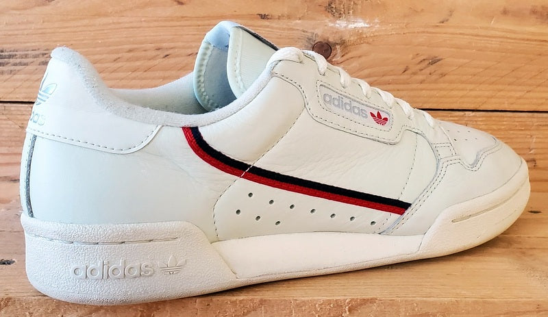 Adidas Continental 80 Low Leather Trainers UK7/US7.5/EU40.5 B41680 Rascal White