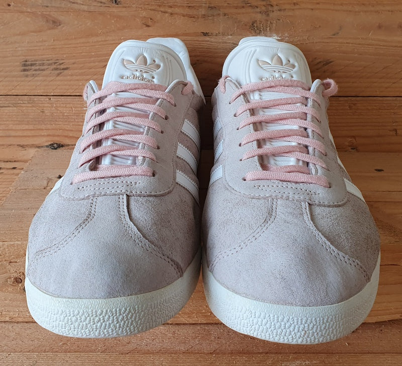 Adidas Gazelle Low Suede Trainers UK12/US12.5/EU47 BB5472 Vapor Pink/White