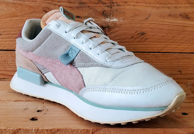 Puma Future Rider Marshmallow Suede Trainers UK7/US9.5/E40.5 374665-02 Grey/Pink