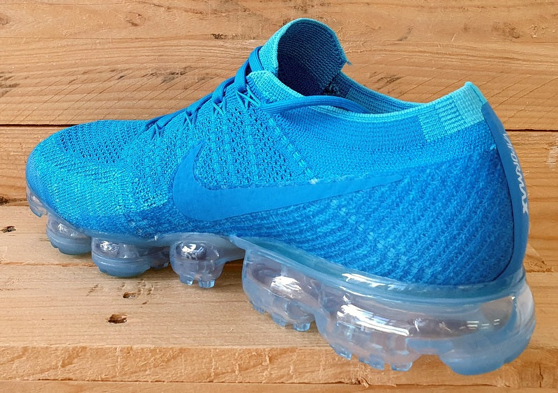 Nike Air VaporMax Flyknit Low Trainers UK10/US11/EU45 849558-402 Blue Orbit