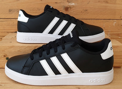 Adidas Grand Court 2.0 Low Leather Trainers UK5/US5.5/EU38 GW6503 Black/White