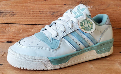 Adidas Rivalry Low Leather Trainers UK4/US4.5/EU36.5 EF6412 White/Green