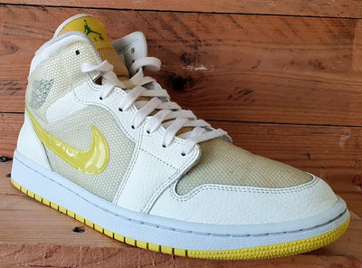 Nike Air Jordan 1 Mid SE Trainers UK9.5/US12/EU44.5 DB2822-107 Voltage Yellow