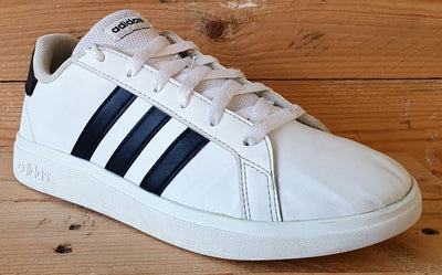 Adidas Grand Court Low Leather Trainers UK4.5/US5/EU37.5 GW6511 White/Black