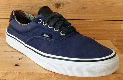 Vans Off The Wall Low Canvas Trainers UK8/US9/EU42 721356 Denim Blue/Black