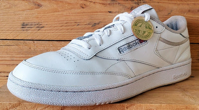 Reebok Club C 85 Low Leather Trainers UK12/US13/EU47 100000154 Triple White