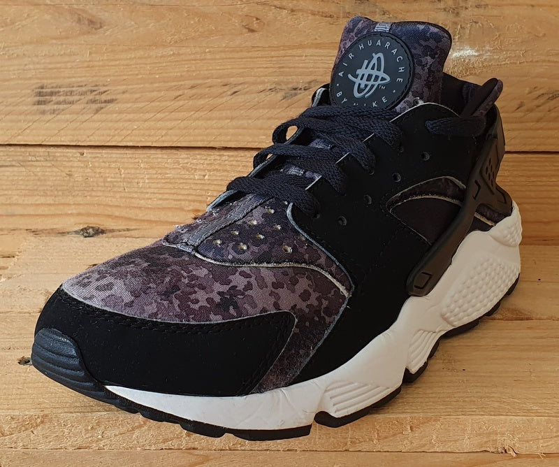 Nike Air Huarache Snow Camo Low Trainers UK8/US9/EU42.5 318429-015 Black