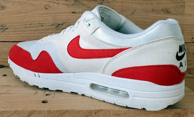 Nike Air Max 1 By You Low Suede Trainers UK11/US12/EU46 CN9671-991 White/Red