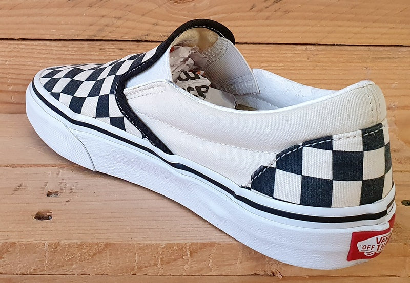 Vans Old Skool Low Canvas Trainers UK5/US7.5/EU38 751505 Cream Checkerboard