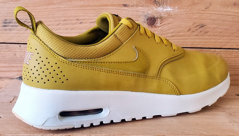 Nike Air Max Thea Premium Leather Trainers UK6/US8.5/EU40 616723-303 Dark Citron