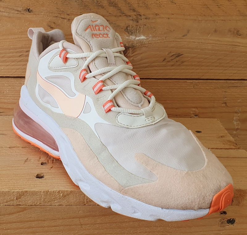 Nike Air Max 270 React Low Trainers UK7.5/US10/EU42 CJ0619-103 Crimson Tint