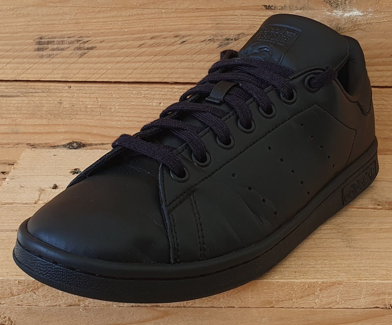 Adidas Stan Smith Low Leather Trainers UK8/US8.5/EU42 FX5499 Triple Black