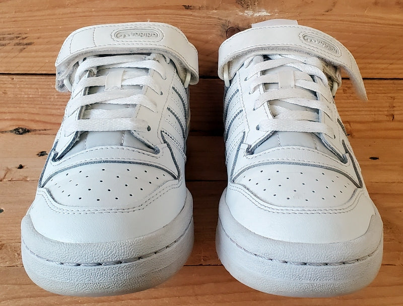 Adidas Forum Low Leather Trainers UK6/US6.5/EU39 FY7973 Triple White