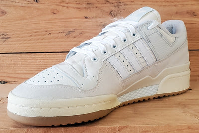 Adidas Forum 84 Low Leather Trainers UK8/US8.5/EU42 FY7998 Chalk/White