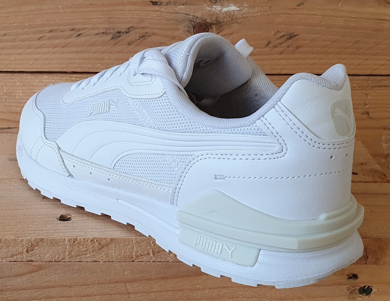 Puma Graviton Mega Low Textile Trainers UK9/US10/EU43 385873-02 Triple White