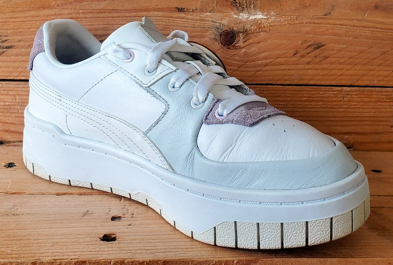 Puma Cali Dream Low Leather Trainers UK4.5/US7/EU37.5 383112-02 Cloud White