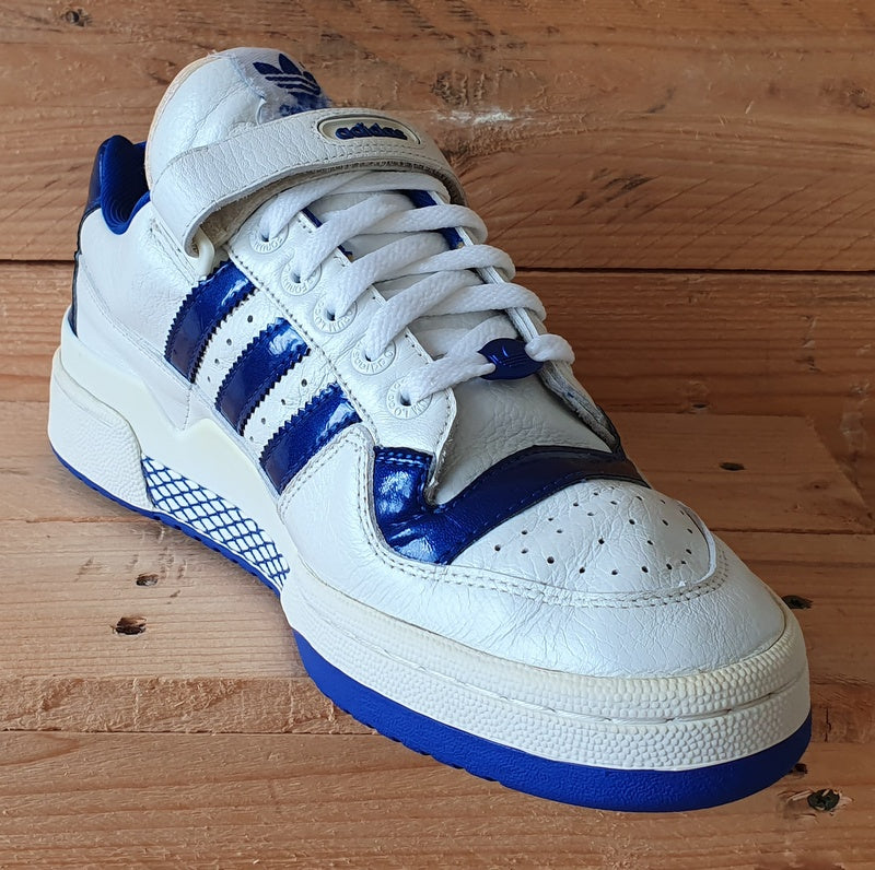 Adidas Originals Forum Low Leather Trainers UK9/US9.5/EU43 147085 White/Blue