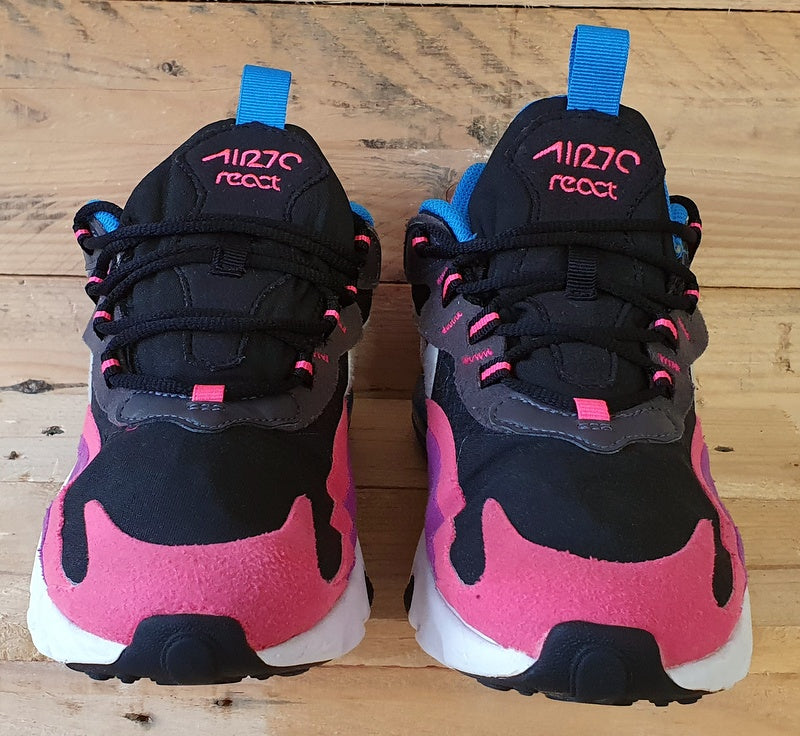 Nike Air Max 270 React Low Trainers BQ0101-001 Black/Hyper Pink UK5/US5.5Y/EU38