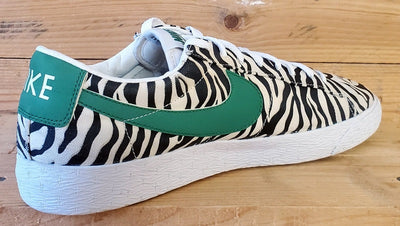 Nike Blazer Low Canvas Trainers UK10/US11/EU45 371760-130 White/Black/Zebra