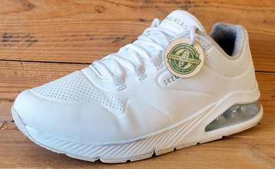 Skechers Uno 2 Low Leather Trainers UK6/US9/EU39 SN155543 Triple White
