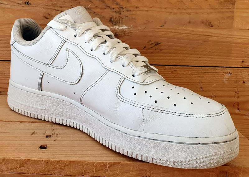 Nike Air Force 1 Low Leather Trainers UK9.5/US10.5/E44.5 CW2288-111 Triple White