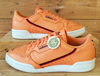Adidas Continental 80 Low Leather Trainers UK7.5/US8/EU41 CG7124 Easy Orange