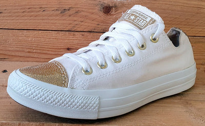 Converse Chuck Taylor All Star Canvas Trainers UK6/US8/EU39 542447F White/Gold