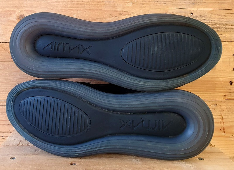 Nike Air Max 720 Low Textile Trainers UK10/US11/EU45 AO2924-007 Triple Black