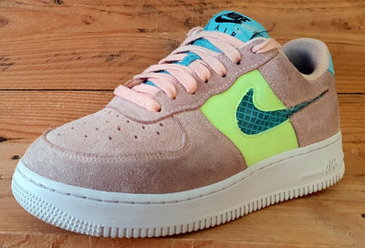 Nike Air Force 1 Trainers UK5/US7.5/EU38.5 CJ1647-600 Washed Coral Ghost Green