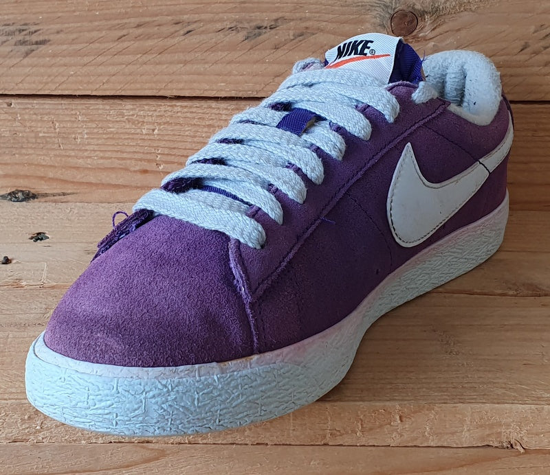 Nike Blazer Premium Low Suede Trainers UK6/US7/EU40 538402-501 Purple/Grey