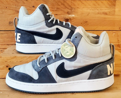 Nike Court Borough Premium Mid Trainers UK6/US8.5/EU40 844907-005 Pure Platinum