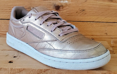 Reebok Club C 85 Low Leather Trainers UK6/US8.5/EU39 BS7899 Melted Metal