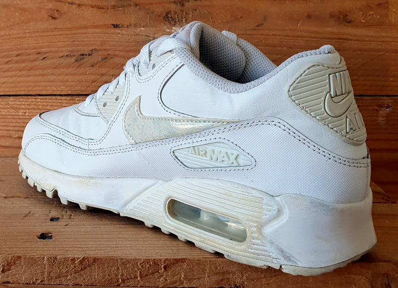 Nike Air Max 90 LTR Low Leather Trainers UK5/US5.5Y/EU38 724821-100 White