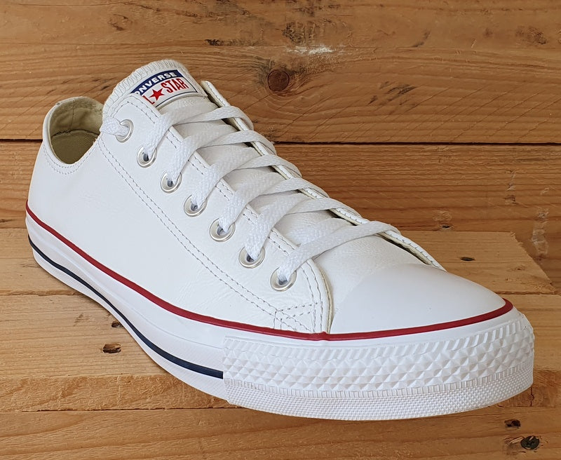 Converse Chuck Taylor Low Leather Trainers UK11/US11/EU45 132173C White/Red