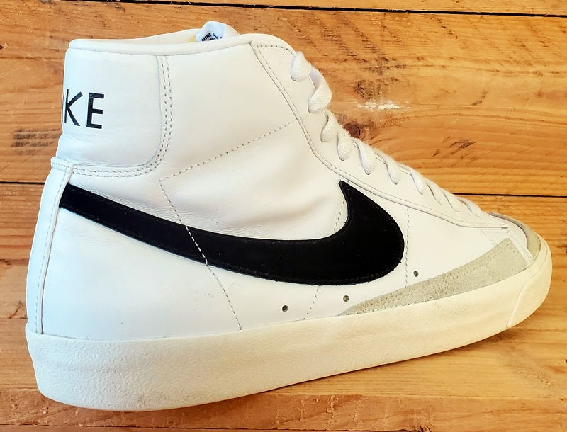 Nike Blazer 77 Mid Leather Trainers UK10/US11/EU45 BQ6806-100 White/Black