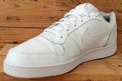 Nike Ebernon Low Leather Trainers UK14/US15/EU49.5 AQ1775-100 Triple White