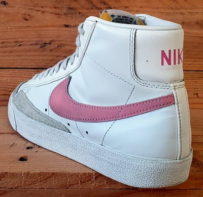 Nike Blazer 77 Leather Trainers UK5/US7.5/EU38.5 CZ1055-114 White/Sunset Pulse