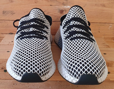 Adidas Originals Deerupt Runner Trainers UK10/US10.5/EU44.5 CQ2626 Black/White