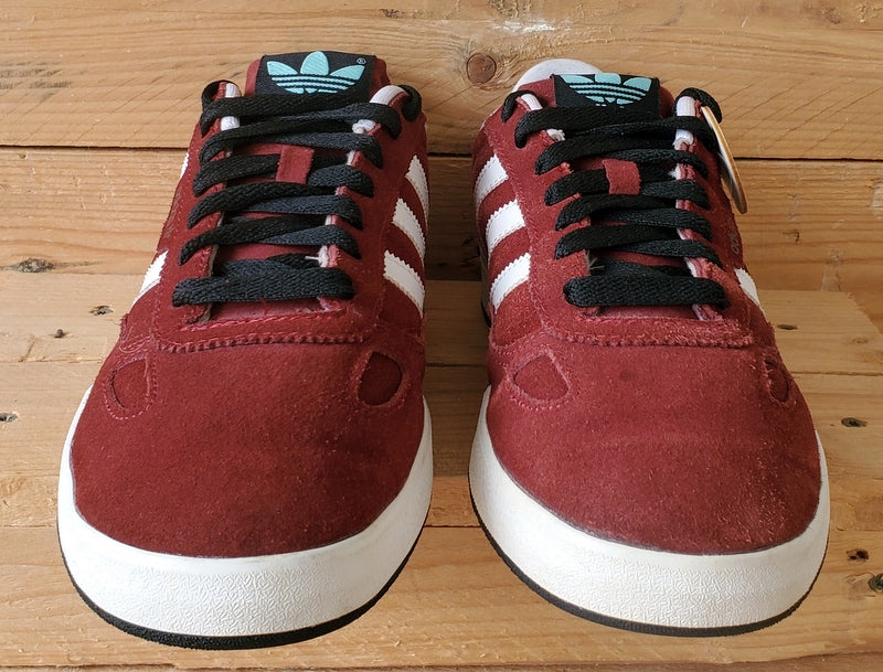 Adidas Originals Ciero Low Suede Trainers UK9/IS9.5/EU43 G56966 Burgundy