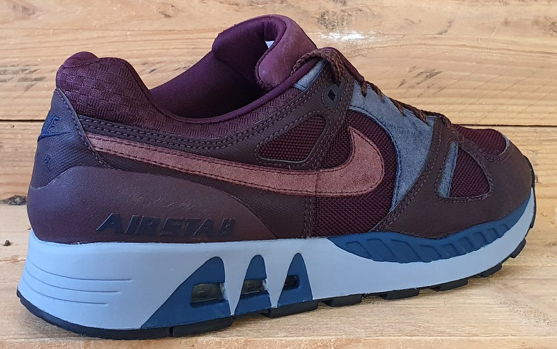 Nike Air Stab Low Textile Trainers UK8/US9/EU42.5 709009-664 Burgundy/Blue